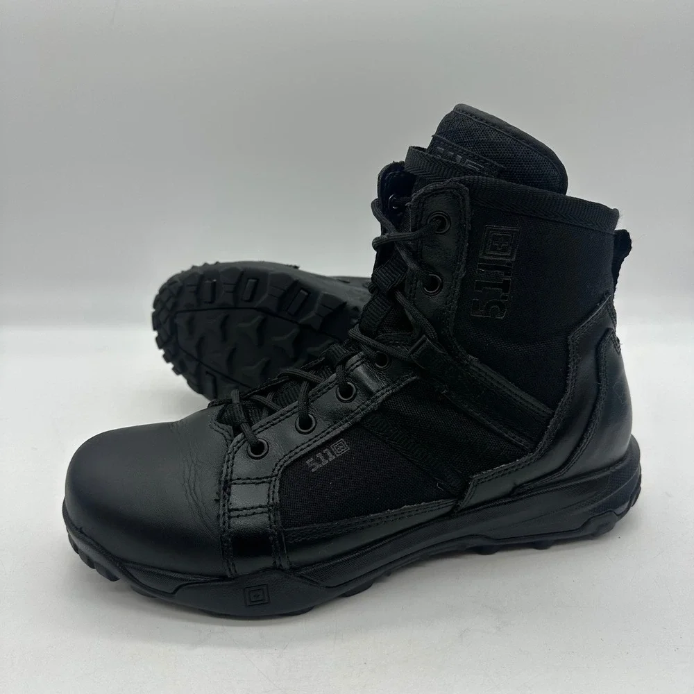5.11 Tactical 12439ABR Mens Size 9 Black Leather Duty Work A/T 6